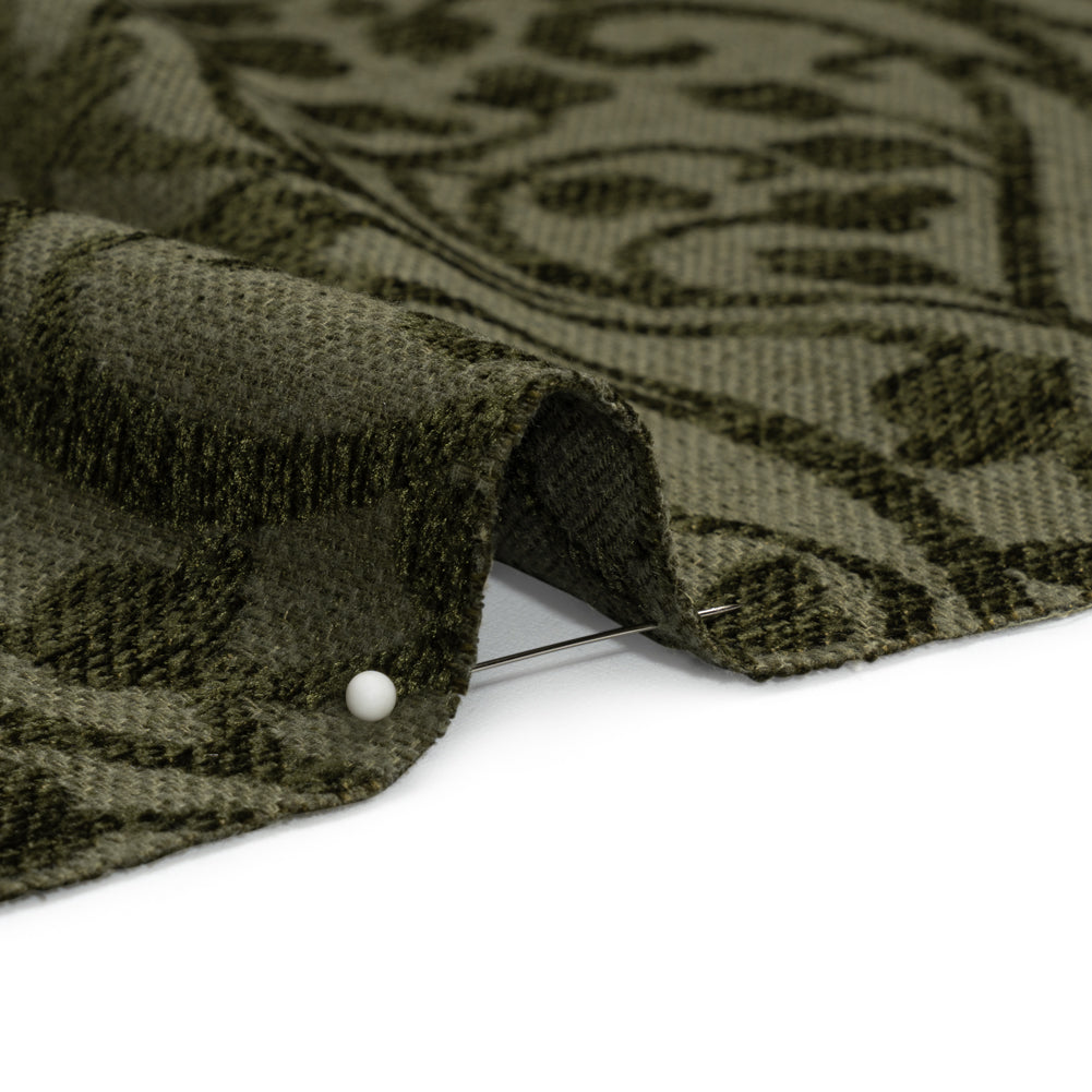 Drapery Chenille Jacquard - Pine Leafy Vines - British Imported - Joann Fabrics