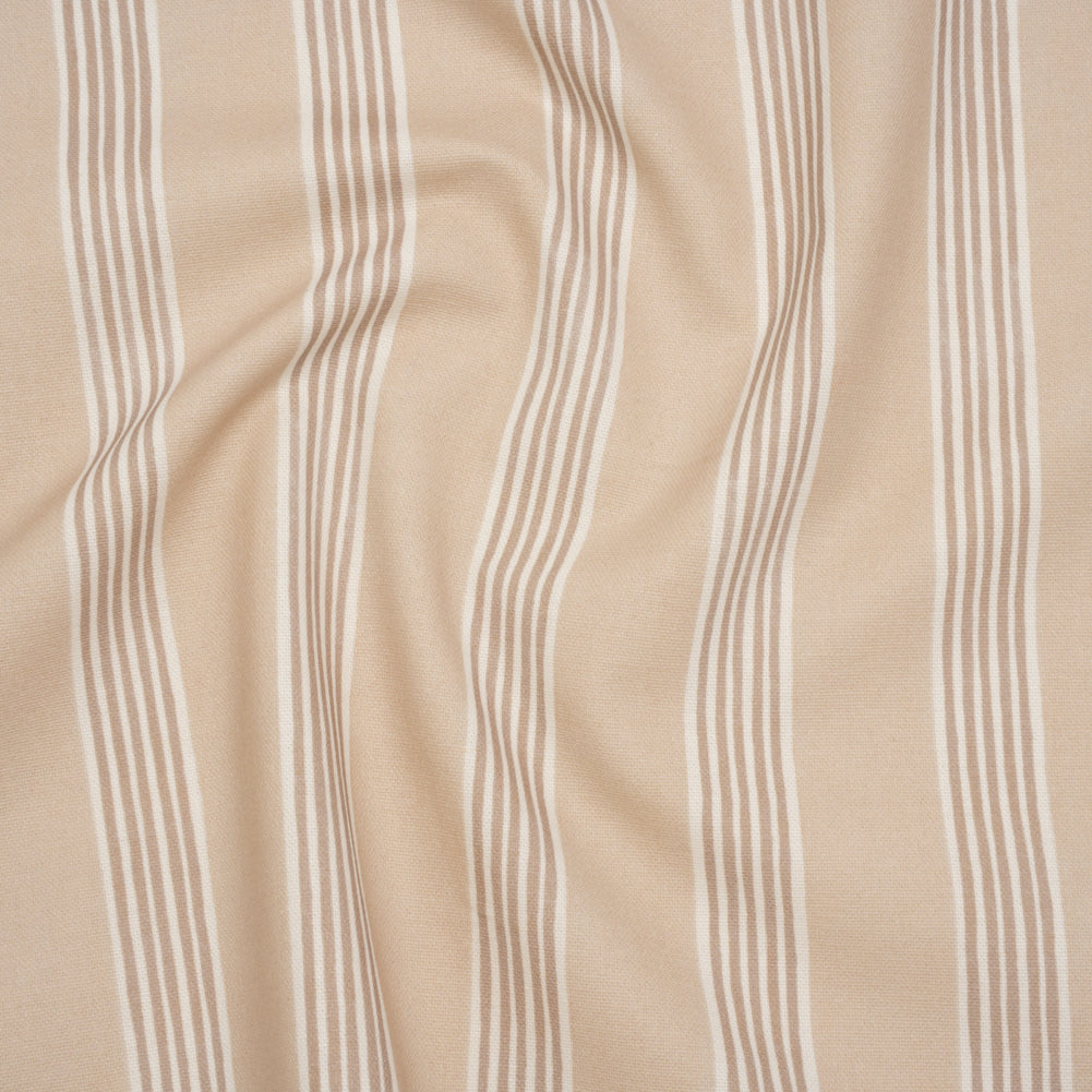 Brushed Cotton and Linen Canvas - Linen Stripes - British Imported - Joann Fabrics