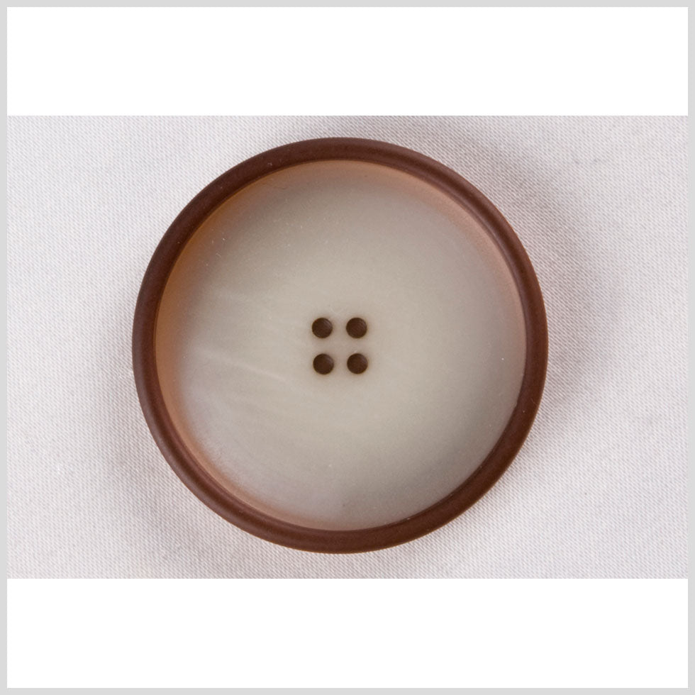 White Brown Plastic Button - 44L/28mm - Joann Fabrics