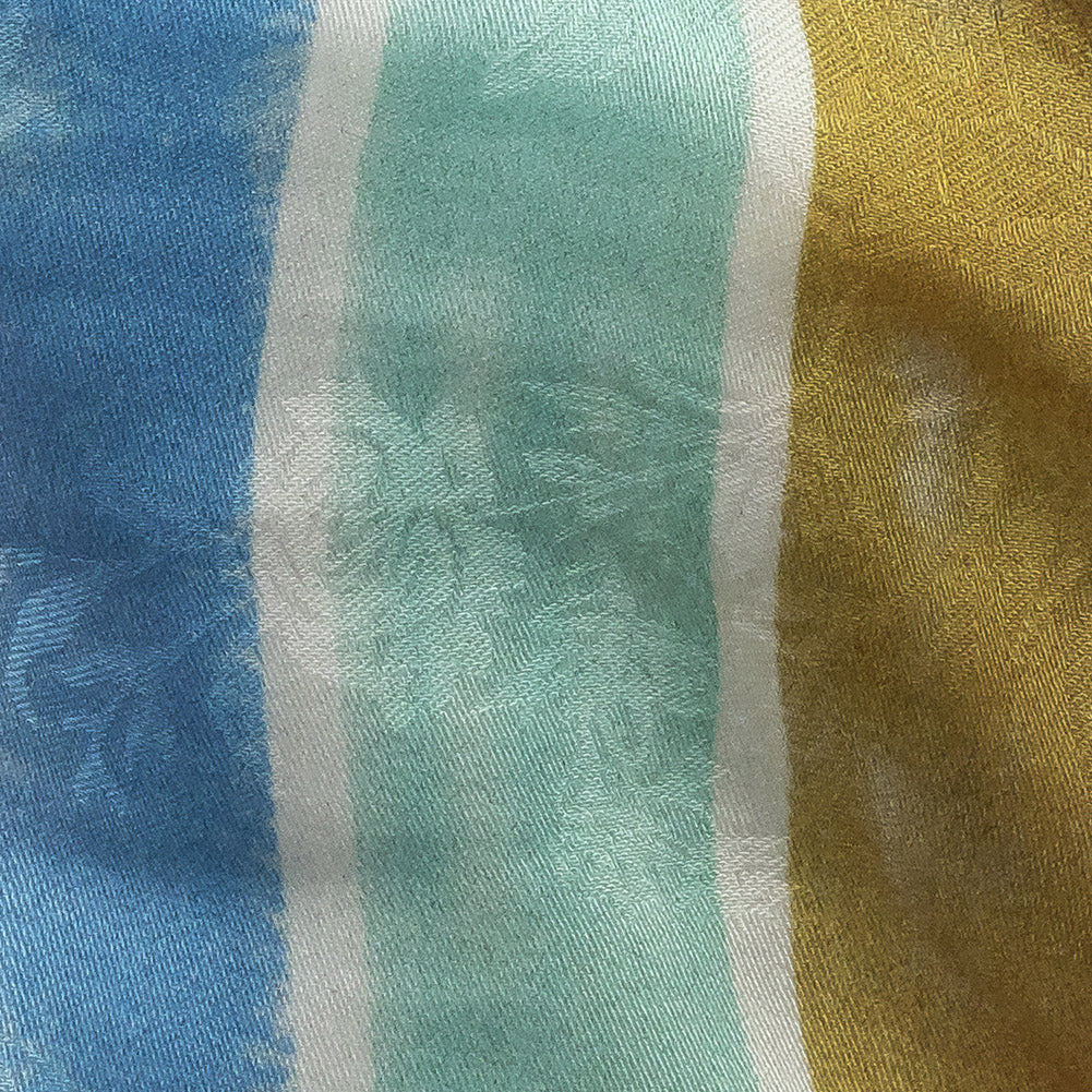 Flowery Viscose Jacquard Print - Rainbow Stripes - Mood Exclusive Striation Satisfaction - Joann Fabrics