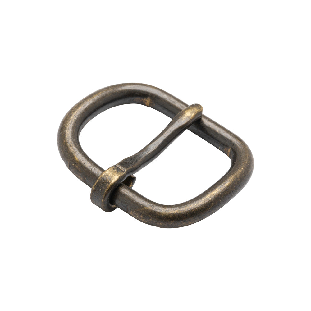 Antique Bronze Rounded Rectangle Metal Buckle - 1.5