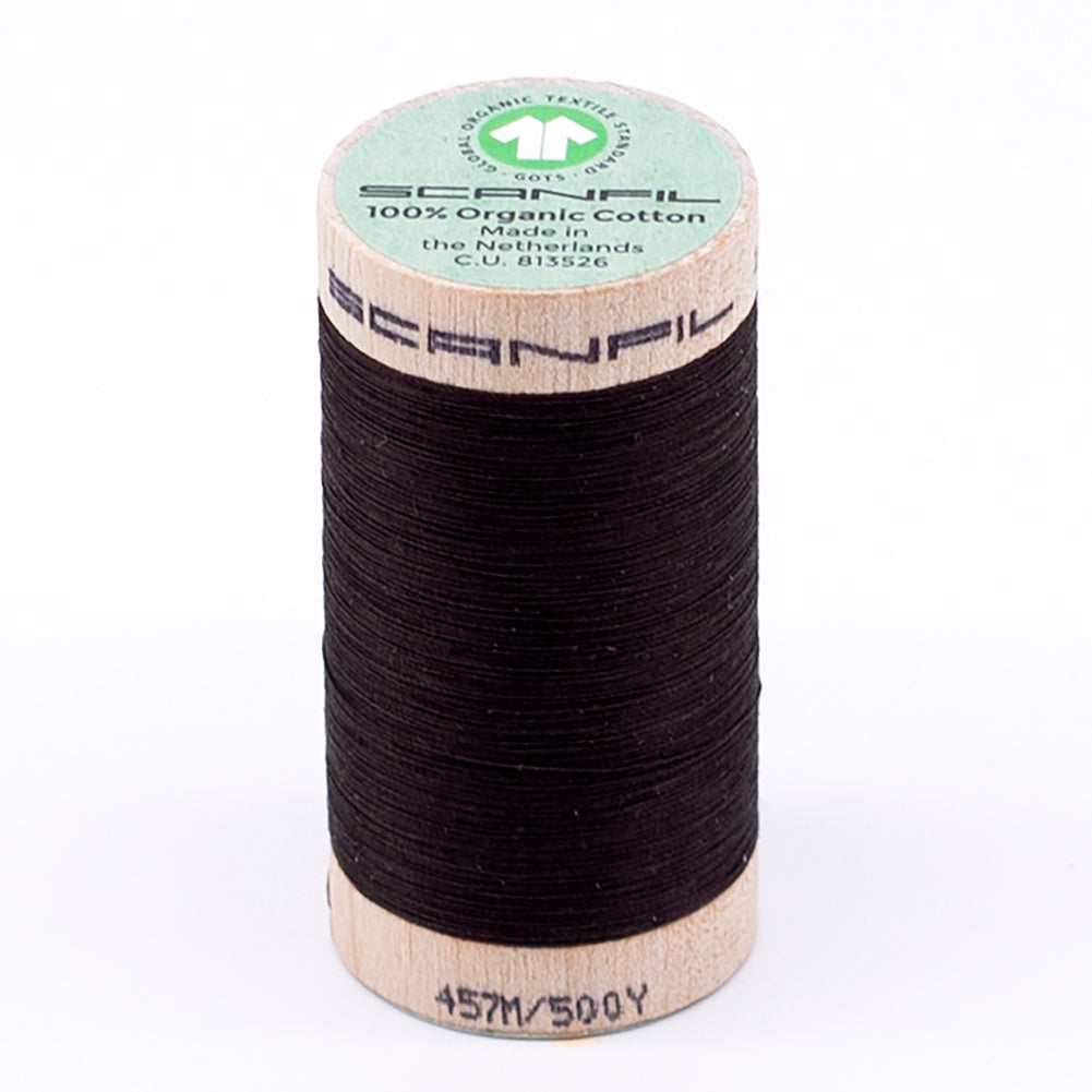 SCANFIL® 50wt Organic Pima Cotton Thread 500 yds - 4830 Licorice - Joann Fabrics
