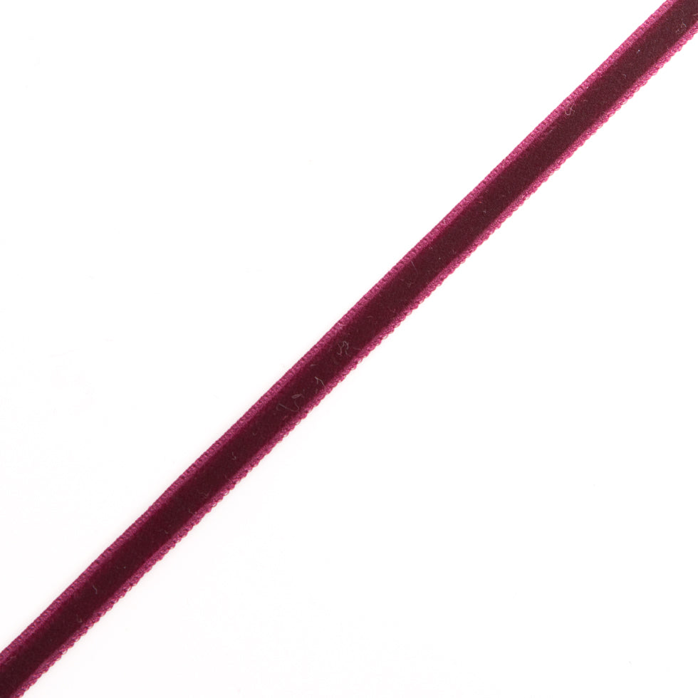 Single Faced Velvet Ribbon Made in Italy - 1/8