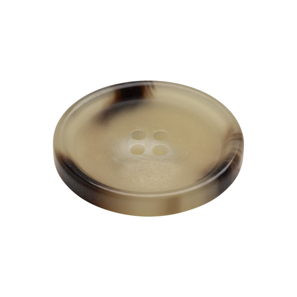 Italian Shiny Beige Rimmed 4-Hole Button - 40L/25.5mm - Joann Fabrics
