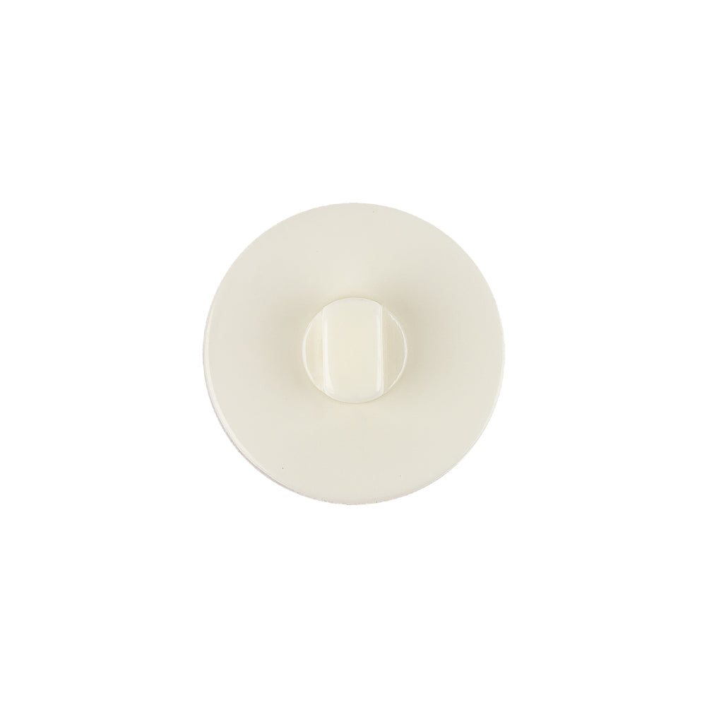 Ivory and Glass Green Iridescent Smooth Top Plastic Shank Back Button - 27L/17mm - Joann Fabrics
