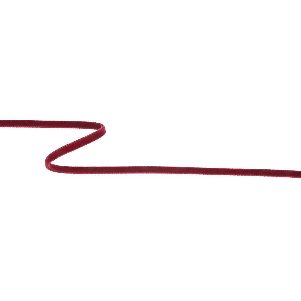 Burgundy Double Face Velvet Ribbon - 1/8