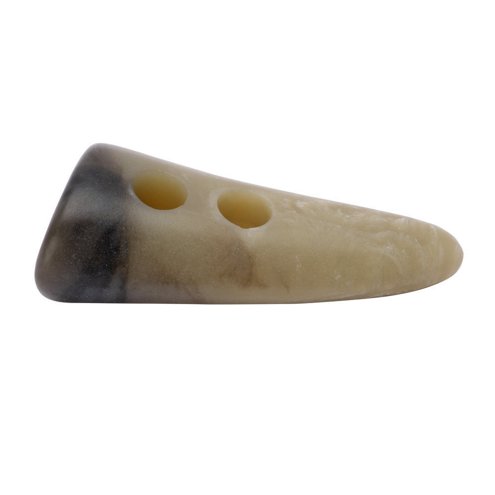 Horn 2-Hole Toggle Button - 60L/38mm - Beige and Gray Marbled - Joann Fabrics