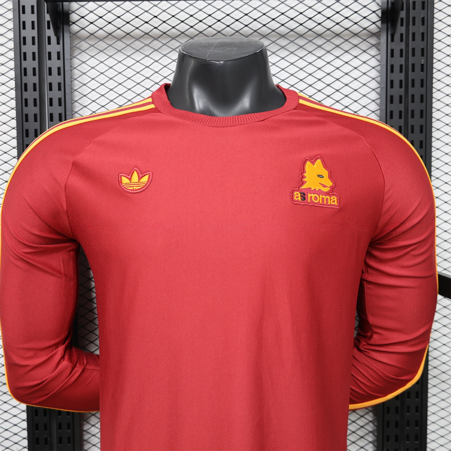 AS Roma 25-26 Retro Casual Style Red Special Long Sleeves Jersey - Player Version - UnitedFutballJersey