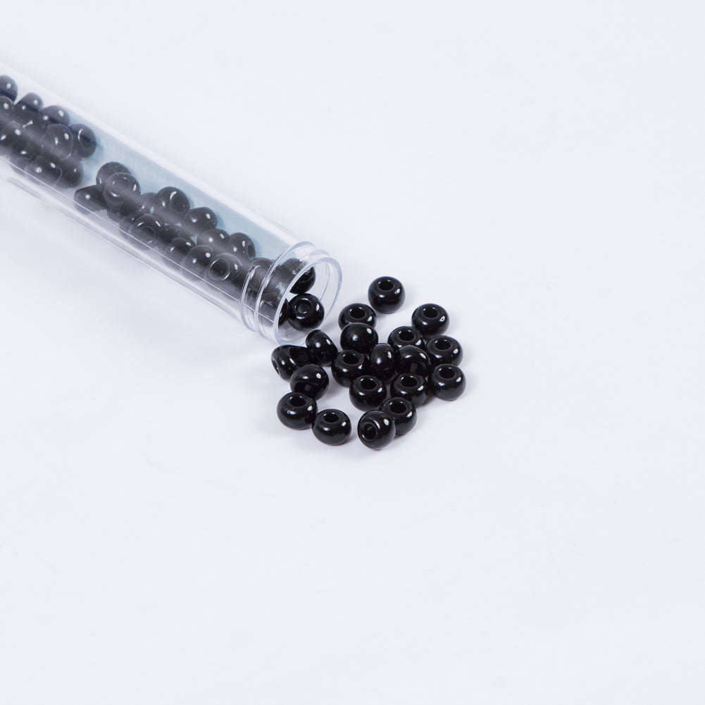 Black Opaque Czech Seed Beads - Size 2 - Joann Fabrics