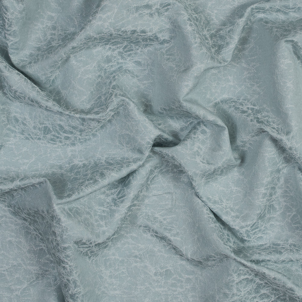 Satin-Faced Jacquard - Duckegg Cracked - British Imported - Joann Fabrics