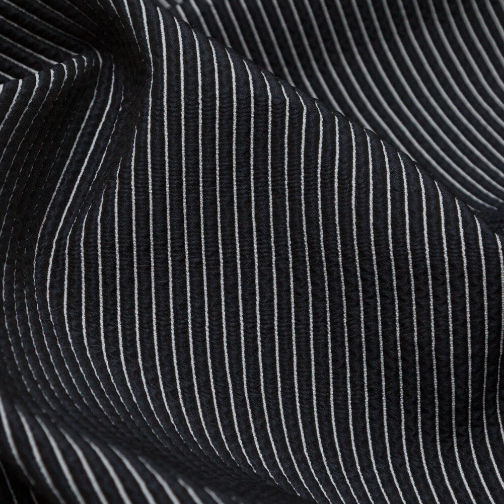 Phantom and Cool Gray Striped Ribbed Matelasse - Joann Fabrics