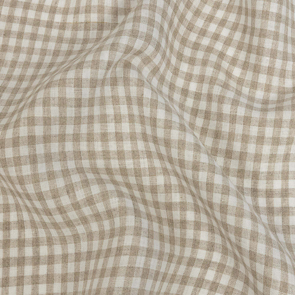 Linen Gingham - Natural and White - Torres Collection - Joann Fabrics