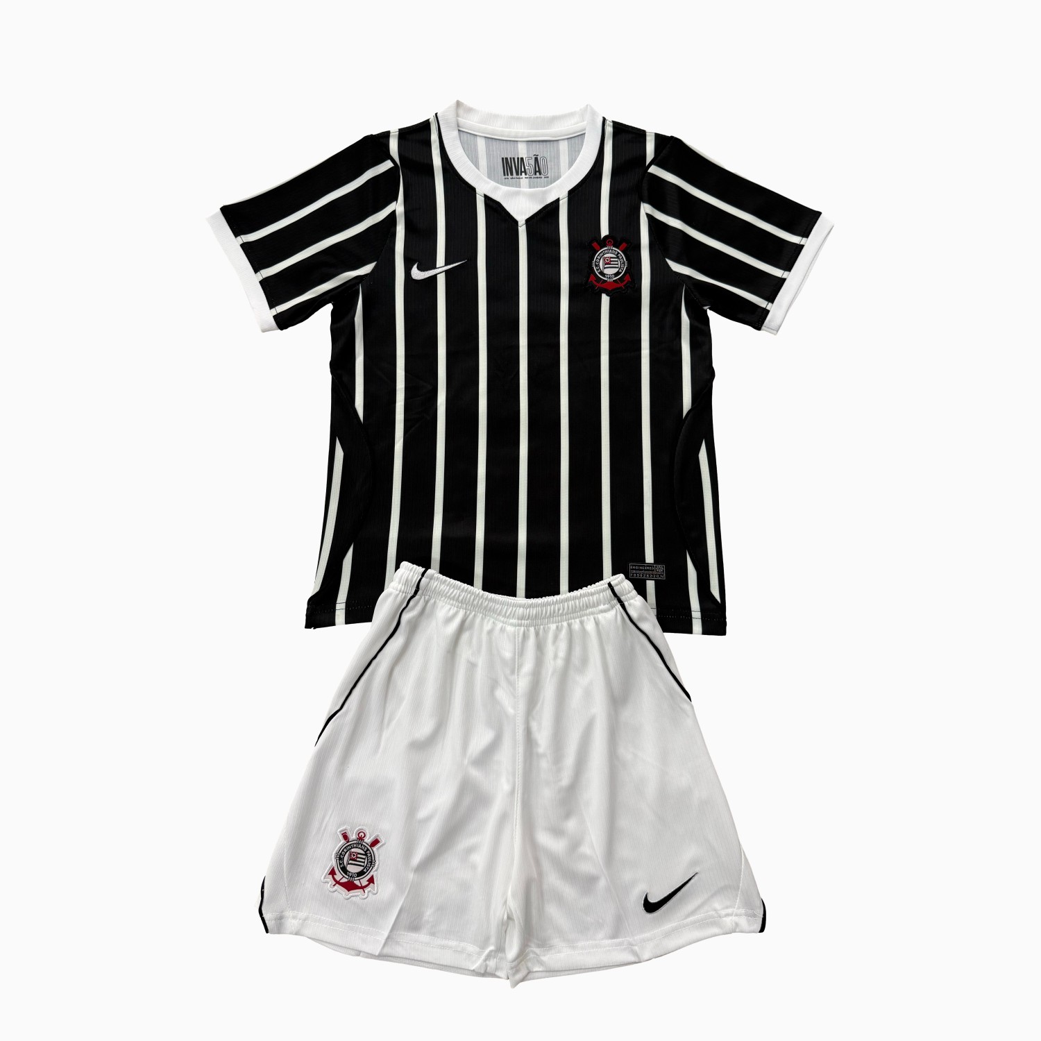 Corinthians 26-27 Away Black Men's Adult Jersey Set - Fans Version - UnitedFutballJersey