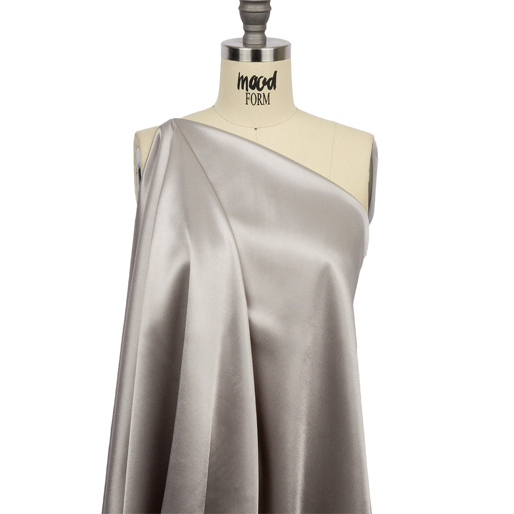 Sustainable Viscose Fluid Satin - Silver - Mood Exclusive Elliana Collection - Joann Fabrics