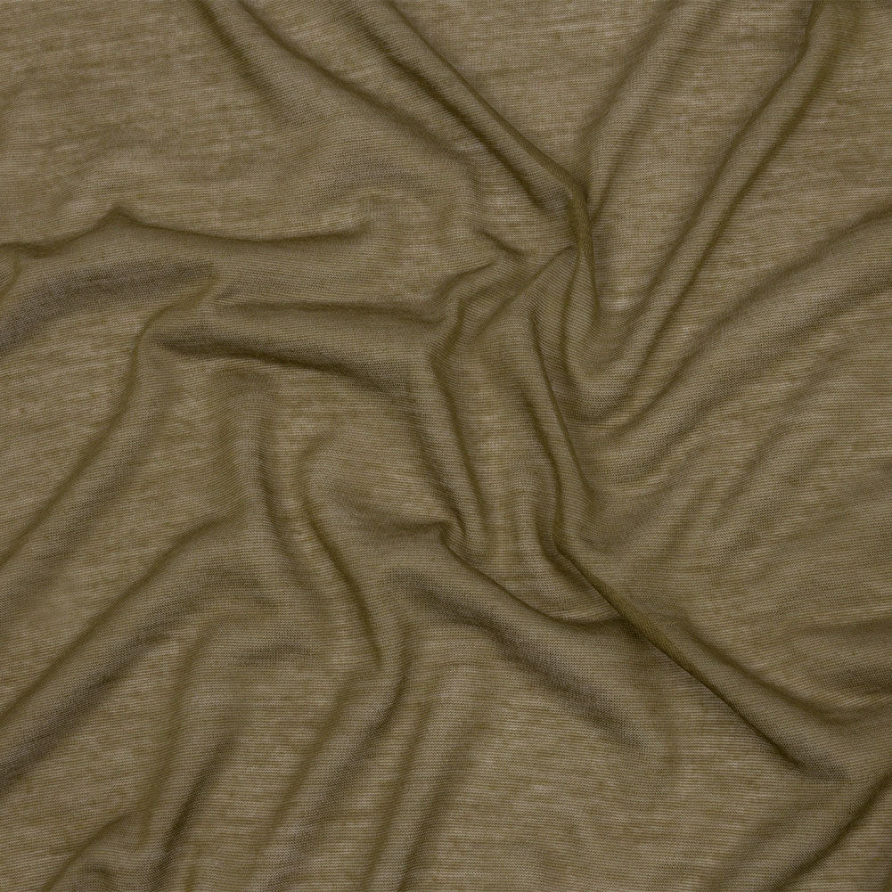 Famous Designer Army Green Featherweight Viscose and Cotton Jersey - Joann Fabrics