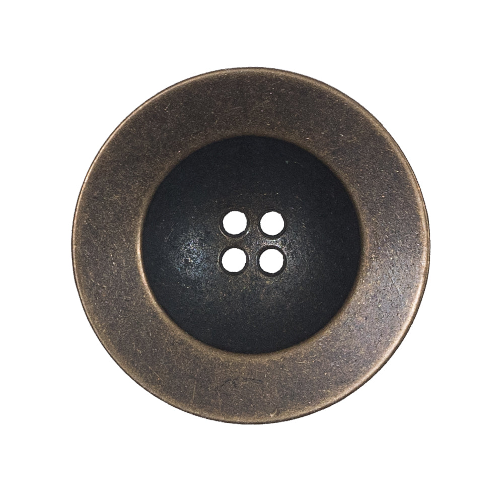 Italian Antique Gold Metal 4-Hole Button - 44L/28mm - Joann Fabrics