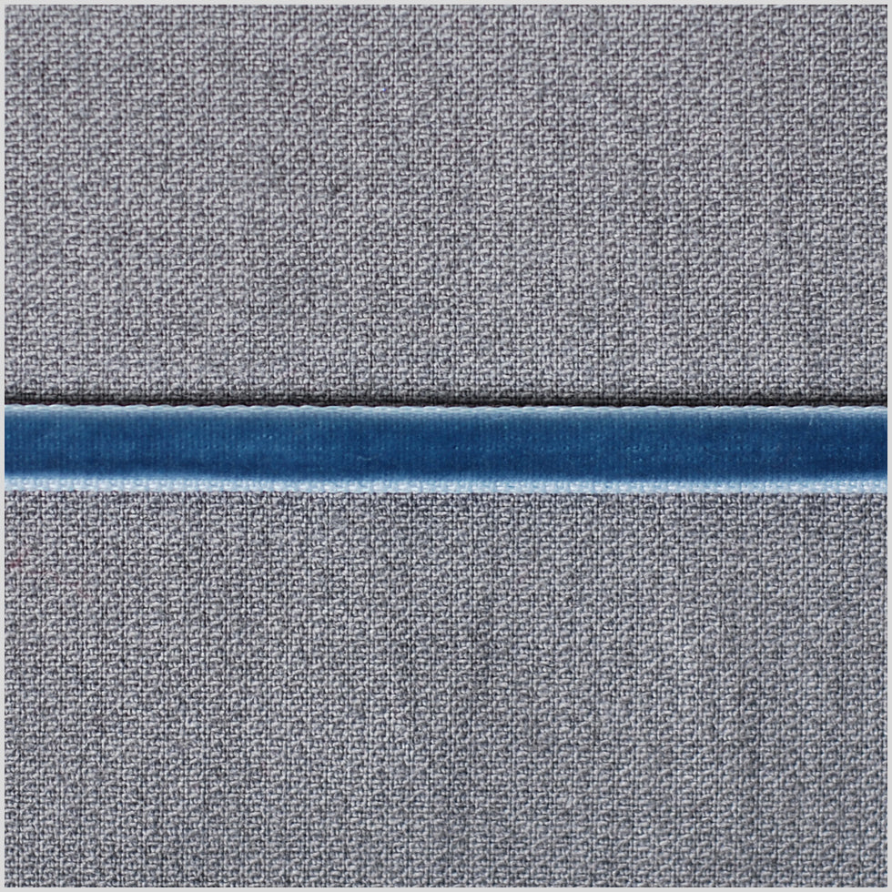 Dusty Blue Double Face Velvet Ribbon - 1/8