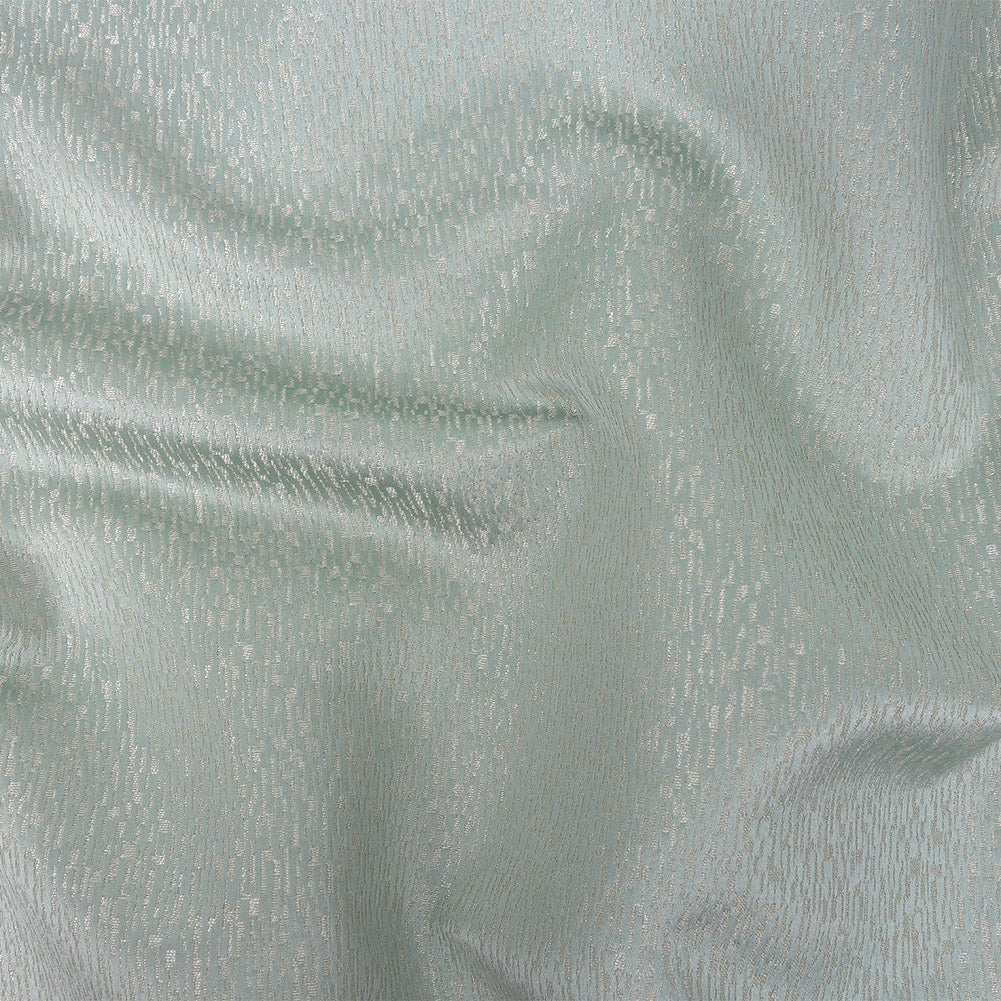 Polyester Jacquard - Duckegg Raindrop Streaks - British Imported - Joann Fabrics