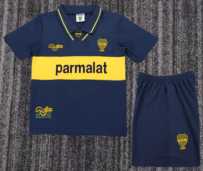 1993/1995 Retro Boca Juniors Home Football Jersey 1:1 Thai Quality Kids Size