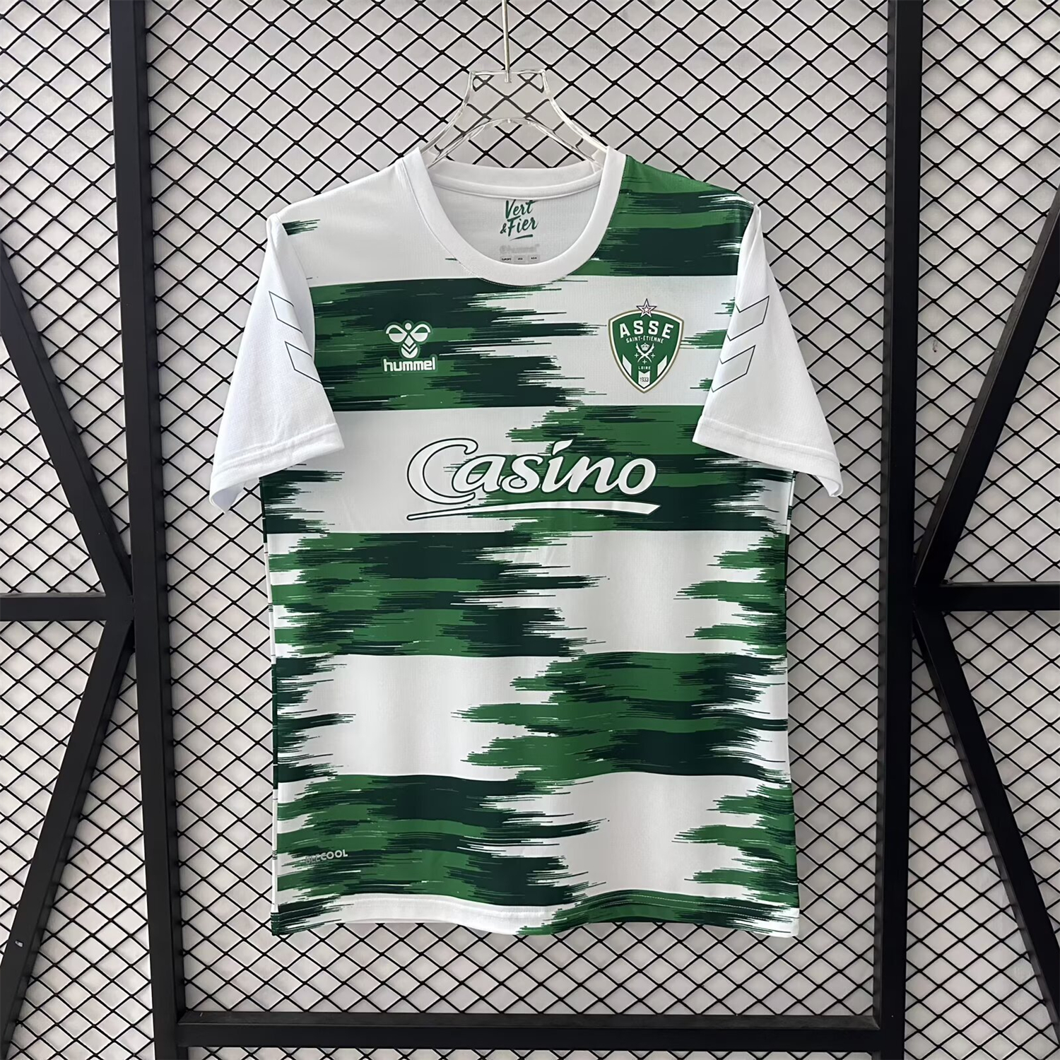 AS Saint-Etienne 25-26 Pre-Match Green And White Jersey - Fans Version - UnitedFutballJersey