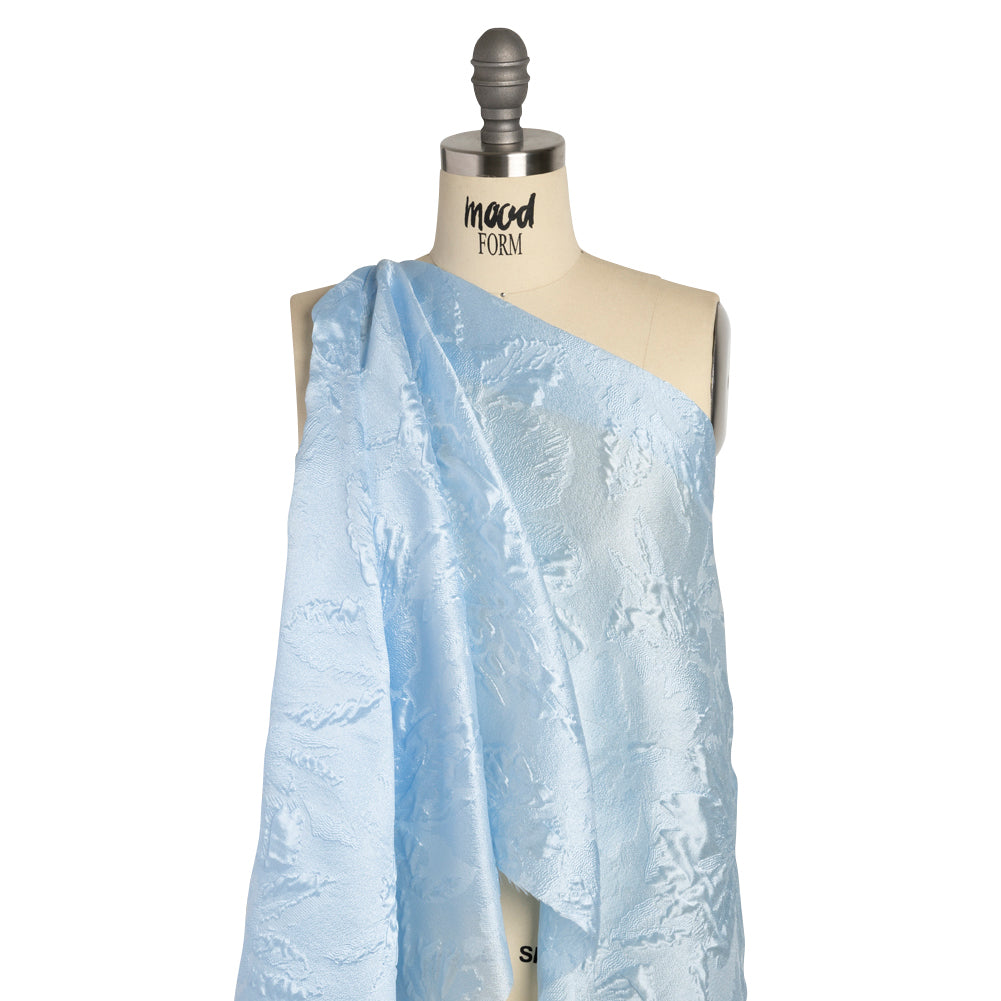 Luminous Light Blue Floral Lightweight Luxury Brocade - Joann Fabrics
