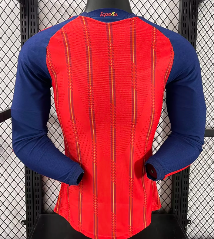 2026 Long Sleeve Player Version Spain Home Football Jersey 1:1 Thai quality