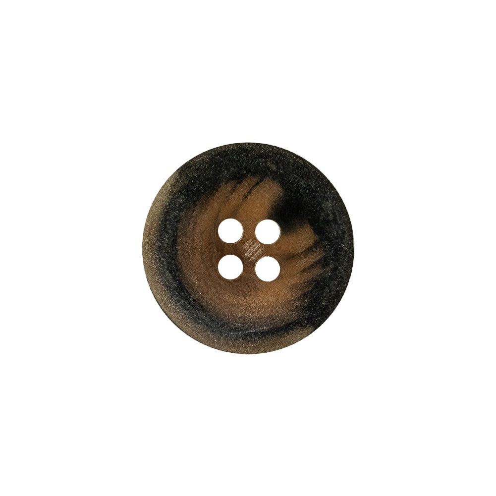 Sepia and Shale Swirls Low Convex Plastic 4-Hole Button - 28L/18mm - Joann Fabrics