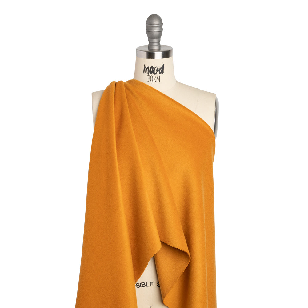 Brushed Wool Blend Coating - Marigold Yellow - Emery Collection - Joann Fabrics
