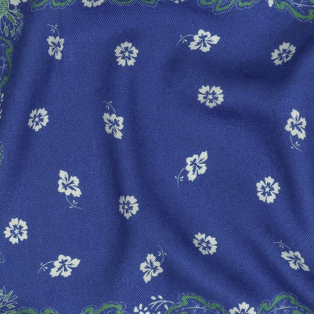Polka Dotted Viscose Jacquard Panel - Blue Jacobean Floral Medallion - Mood Exclusive Inverted Perceptions - Joann Fabrics