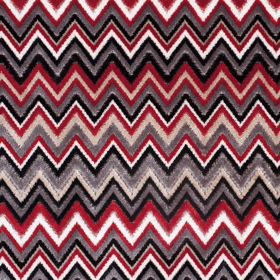 Red & Gray Flamestitch Velvet Tapestry - Joann Fabrics