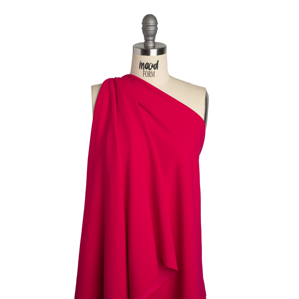Stretch Polyester Crepe Double Knit - Dragon Fruit Pink - Designer Deadstock - Joann Fabrics