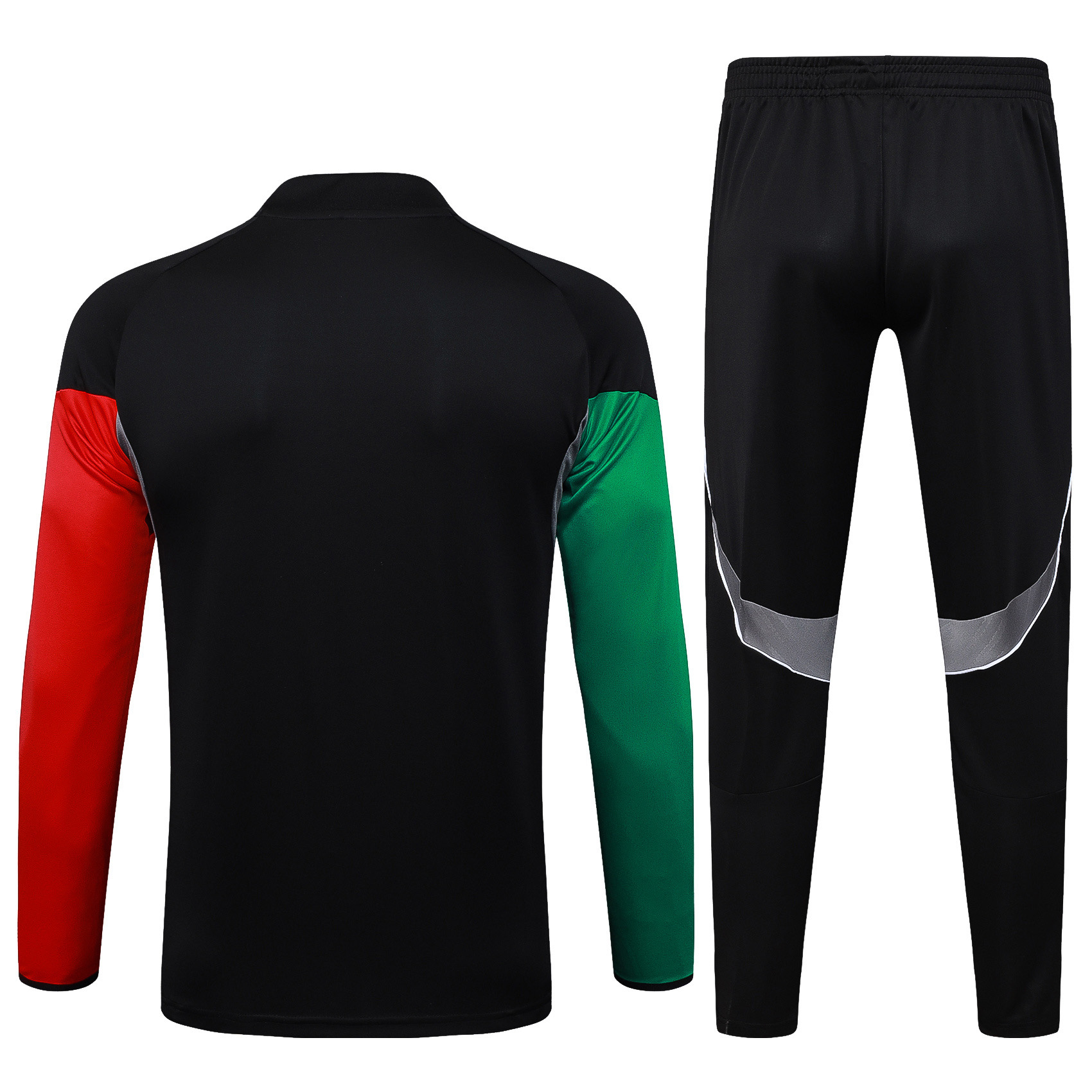 2025/2026 Arsenal Half-Pull Training Suit Black Football Shirt 1:1 Thai Quality Set 01