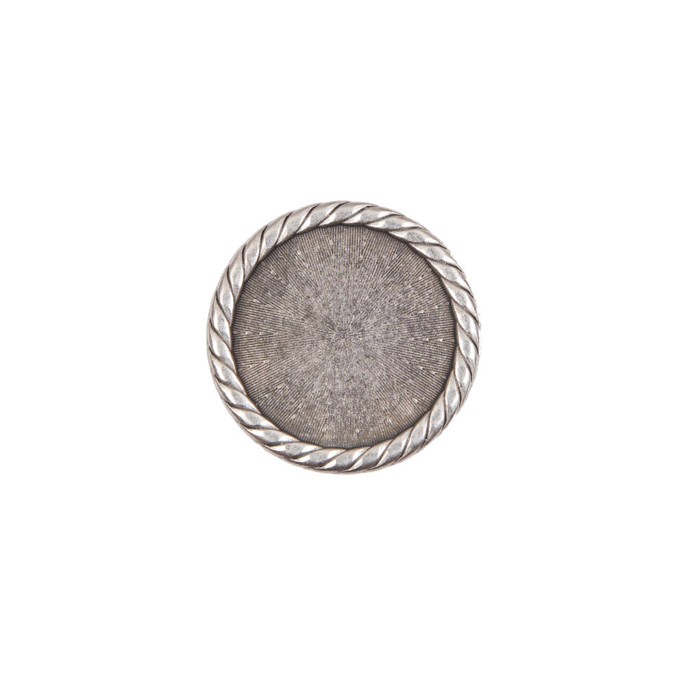 Silver Metal Shank Back Button - 24L/15mm - Joann Fabrics