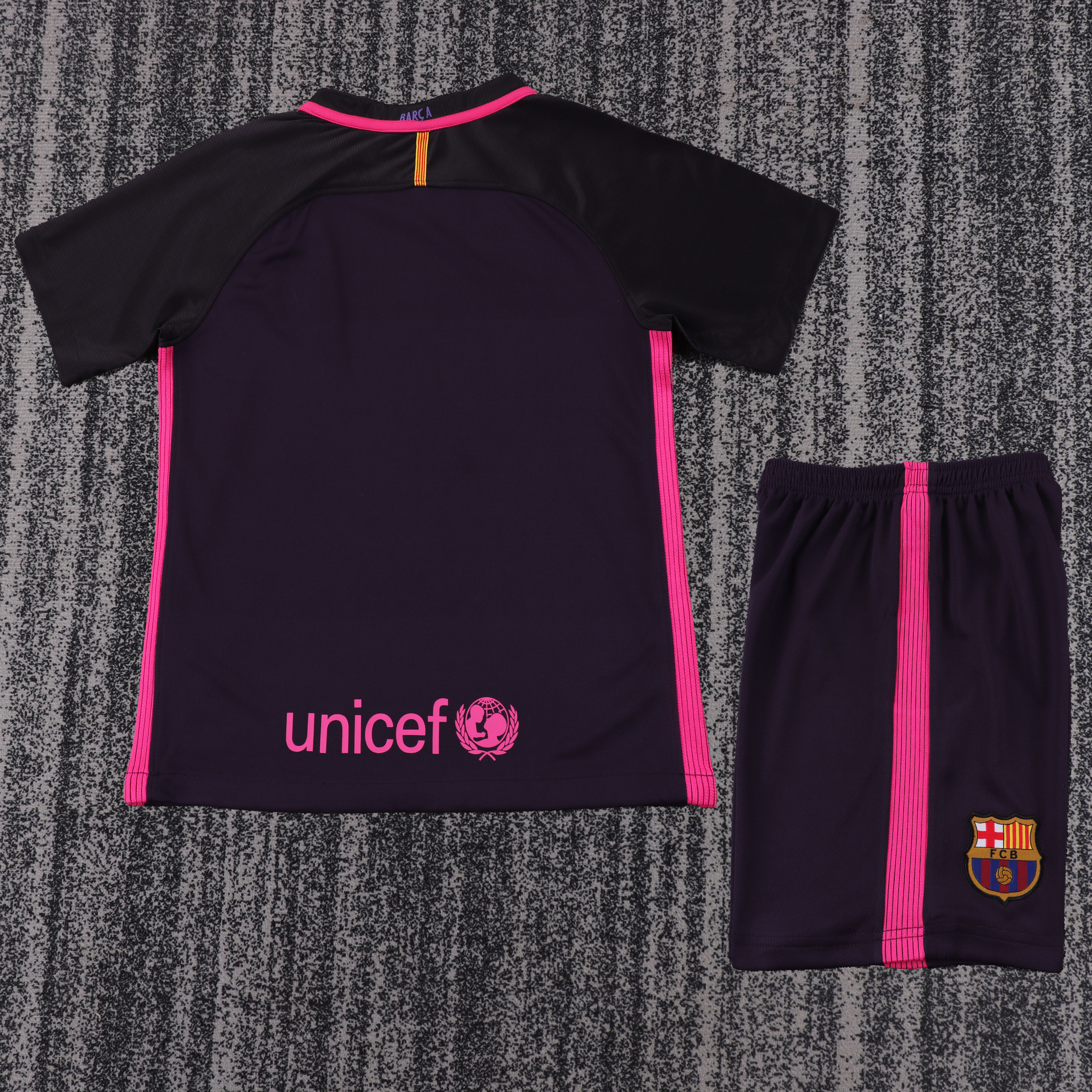 2016/2017 Retro Barcelona Away Football Shirt 1:1 Thai Quality Kids Size
