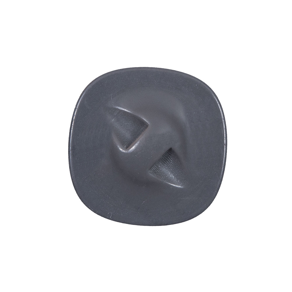 Shiny Charcoal Plastic Self Shank Button - 36L/23mm - Joann Fabrics