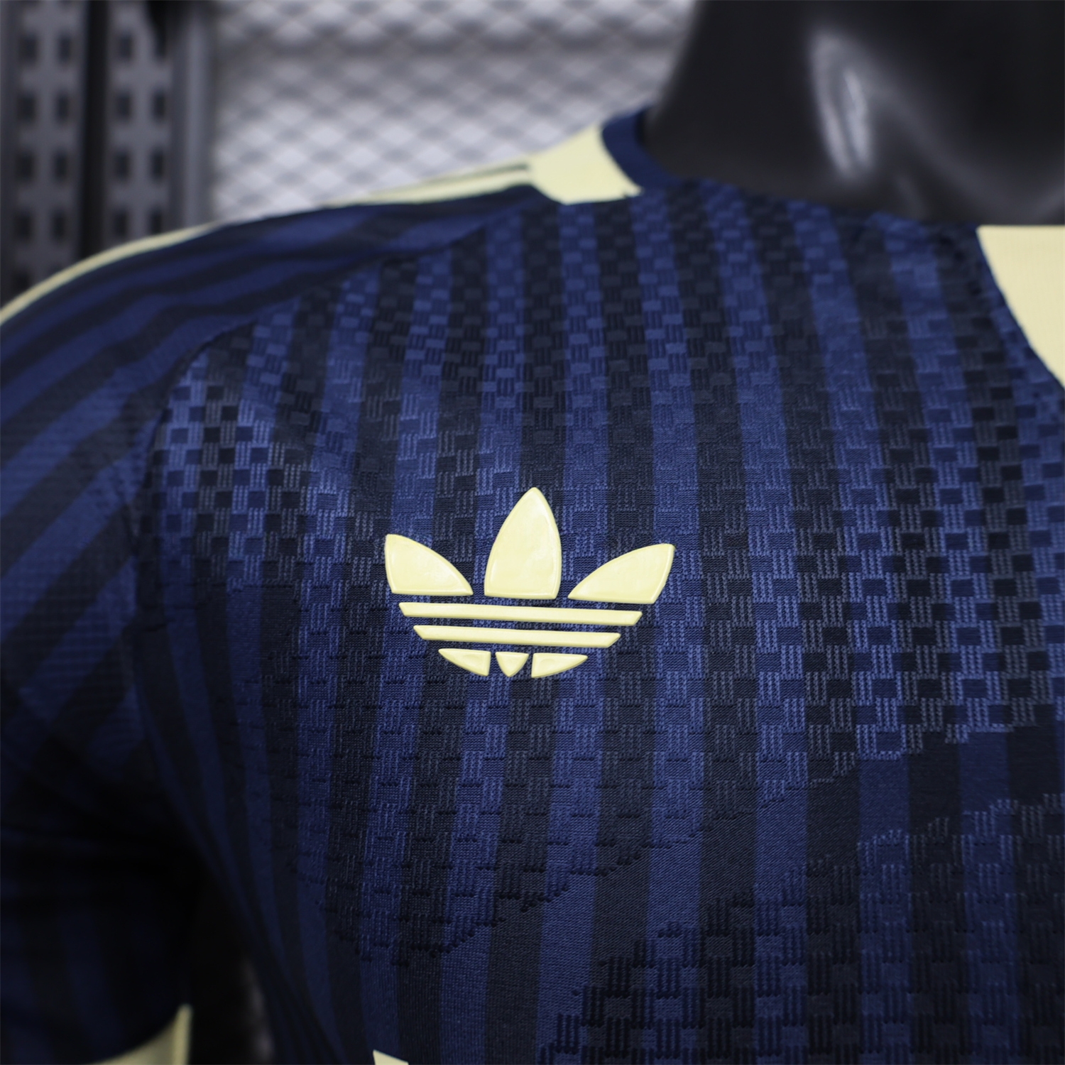 Al Nassr Riyadh Victory 26-27 Away Navy Blue With Sponsors Jersey - Player Version - UnitedFutballJersey