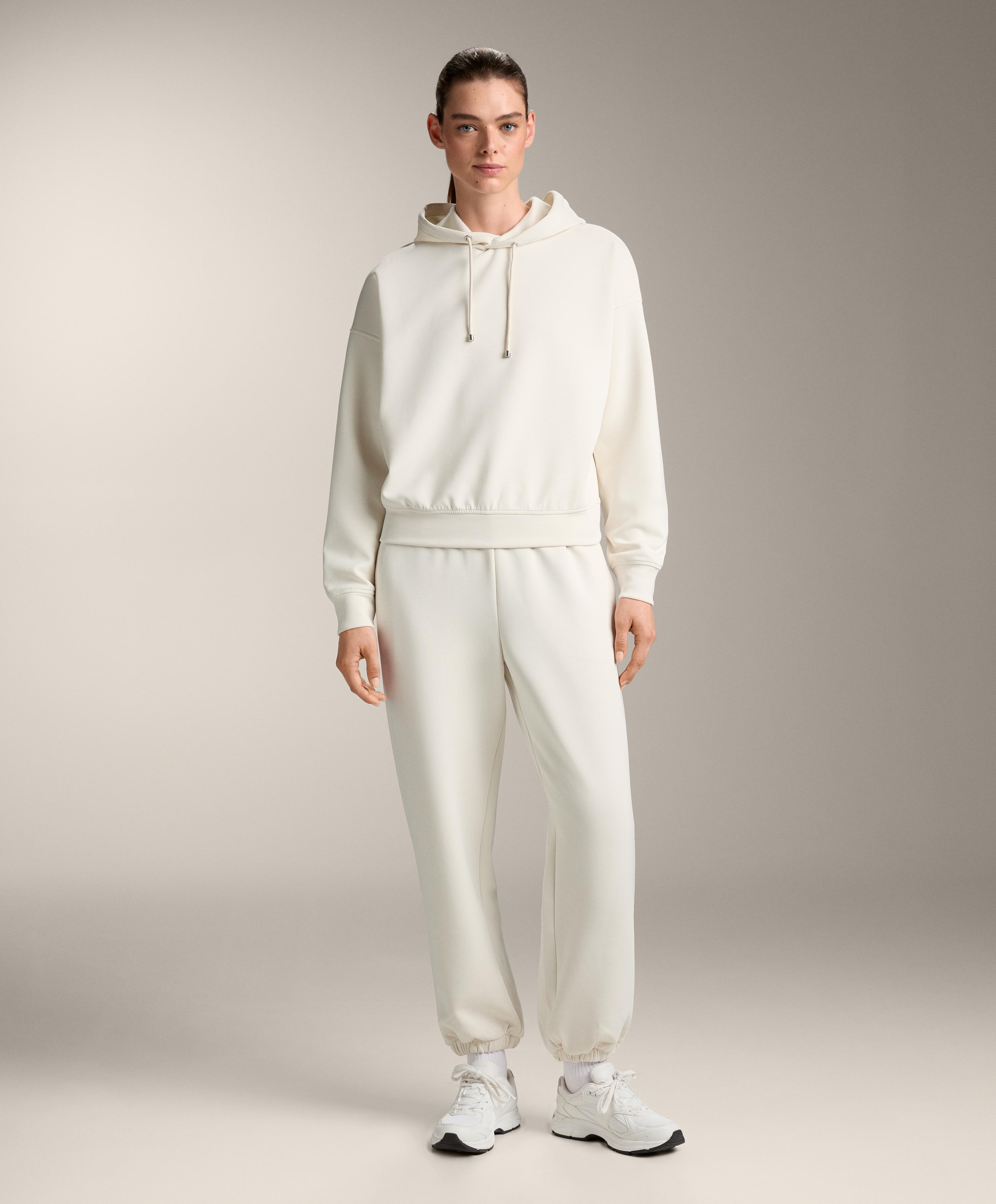 Boxy hoodie with brushed modal