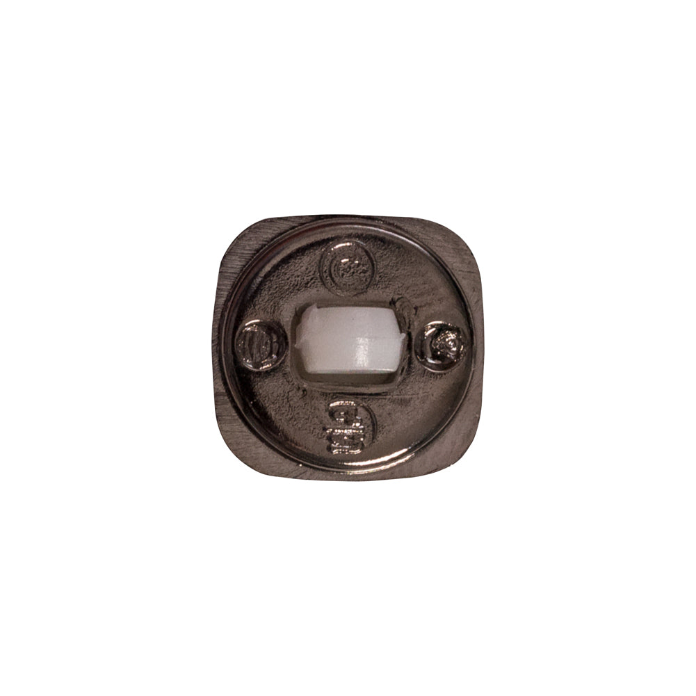 Italian White and Gunmetal 2-Piece Plastic Button - 25L/16mm - Joann Fabrics