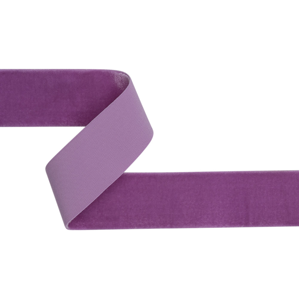 Stretch Velvet Ribbon Trim Made in Italy - 1.5