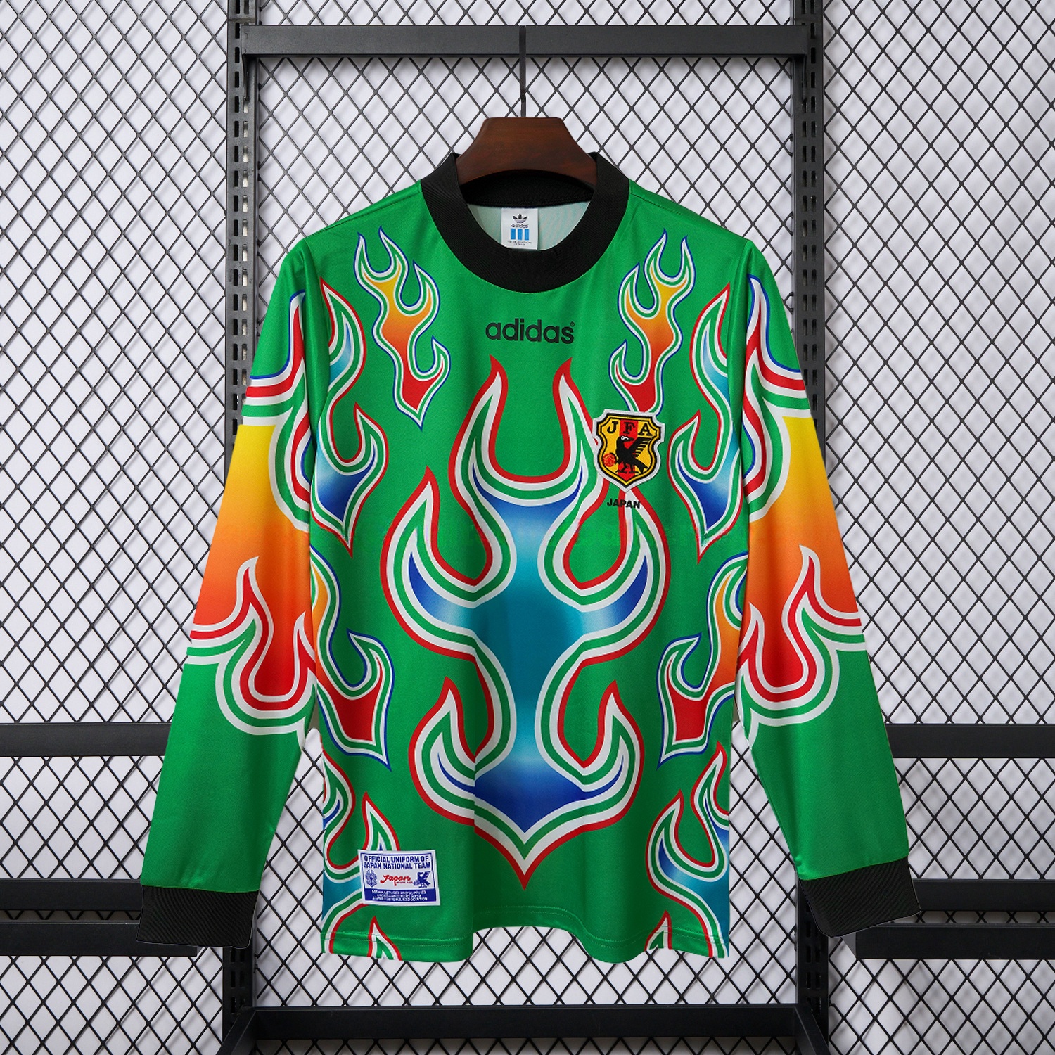 Retro Japan 1998 Green Goalkeeper Long Sleeves Jersey - UnitedFutballJersey