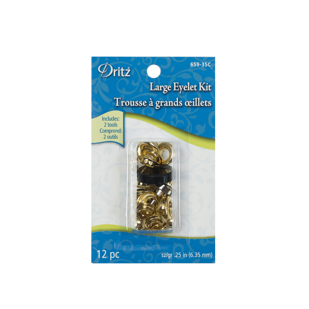 Dritz Large Gold Eyelet Kit - 0.25