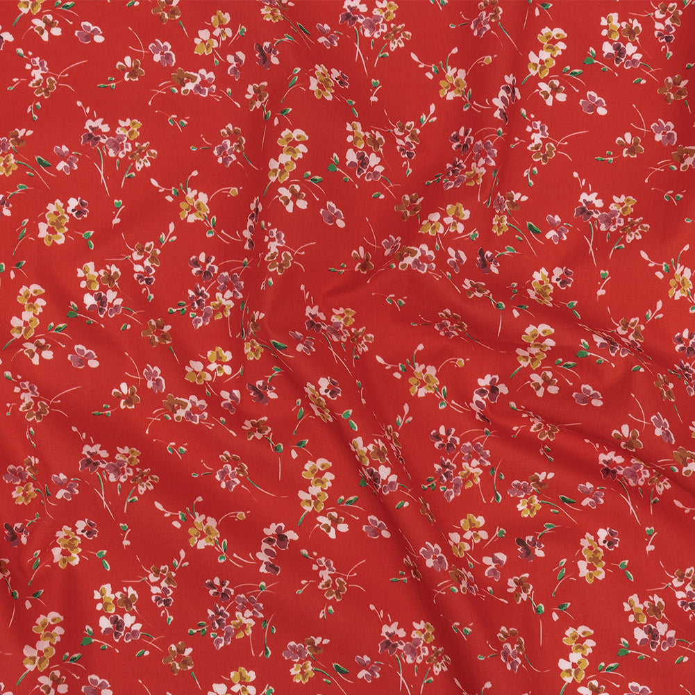 Cotton Poplin Print - Red Floral - Mood Exclusive Dear Ditsy - Joann Fabrics