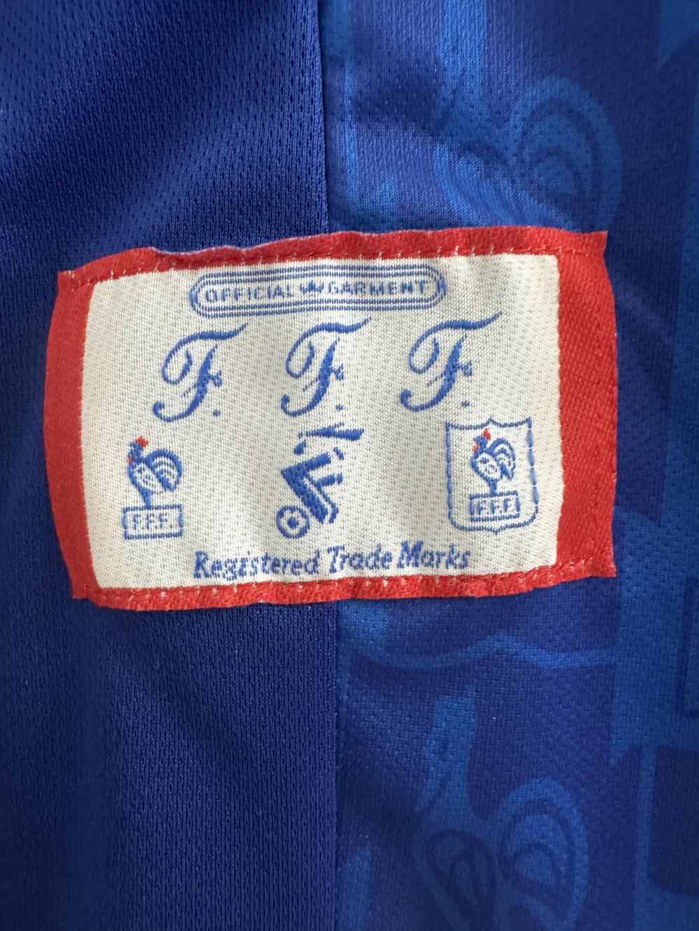 1996 Retro France Home Football Shirt 1:1 Thai Quality