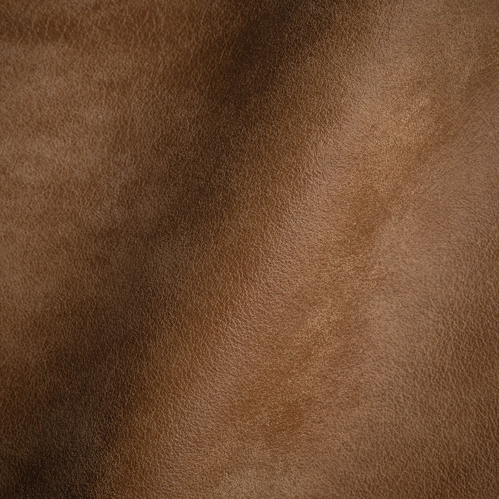 Sherry Italian Cigar Aniline Dyed Distressed Top Grain Cow Leather Hide - Joann Fabrics