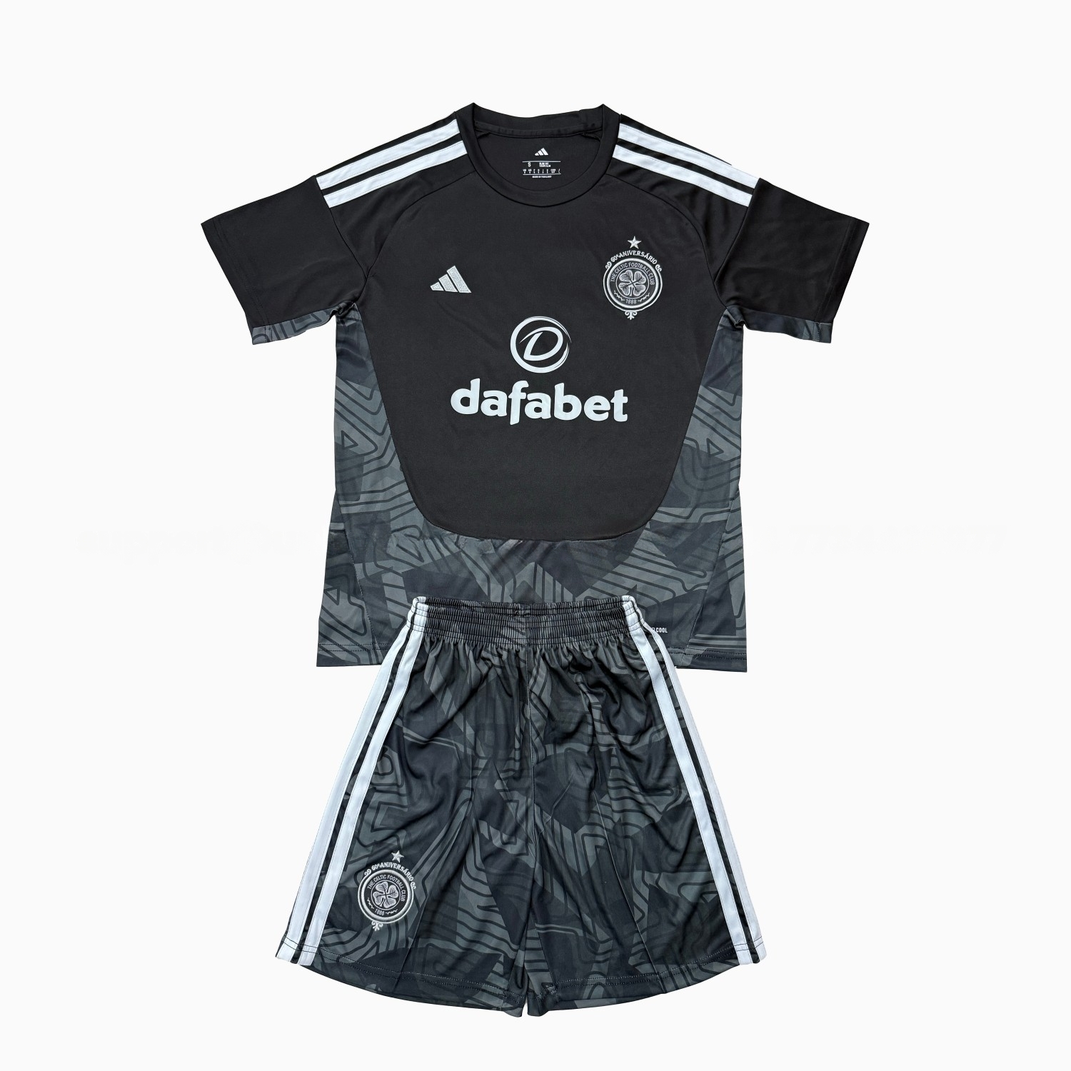 Celtic 26-27 Black Goalkeeper Men's Adult Jersey Set - Fans Version - UnitedFutballJersey