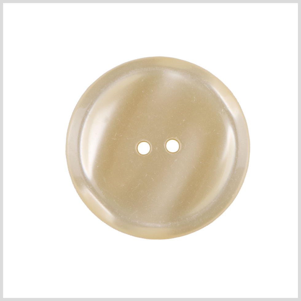 Plastic 2-Hole Button - 48L/30.5mm - Pearlescent Ivory Narrow Rim - Joann Fabrics