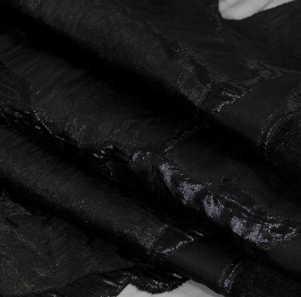 Metallic Black Abstract Burnout Luxury Brocade - Joann Fabrics