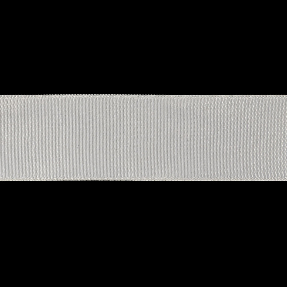 White Single Faced Satin Ribbon - 1