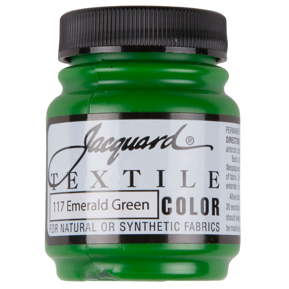 Jacquard Textile Color Fabric Paint - 117 Emerald Green - Joann Fabrics