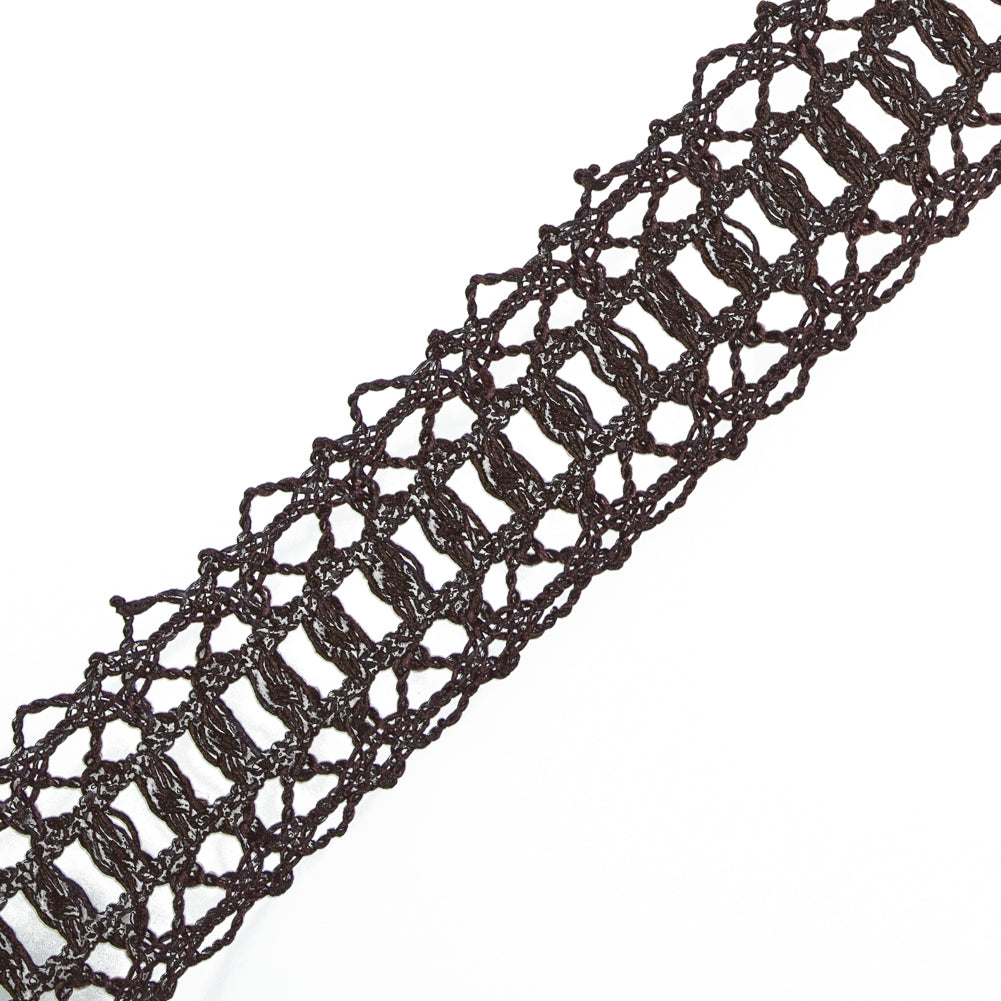 Brown European Crochet Trim - 1.25
